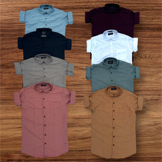 Combo of 4 Plain Shirts Rs.999 Only